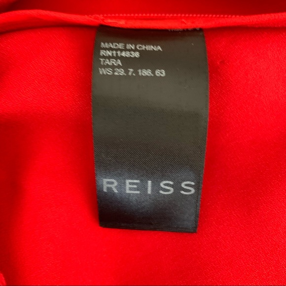 Reiss Tara Crossover Back Mini Dress in Red - Picture 13 of 16
